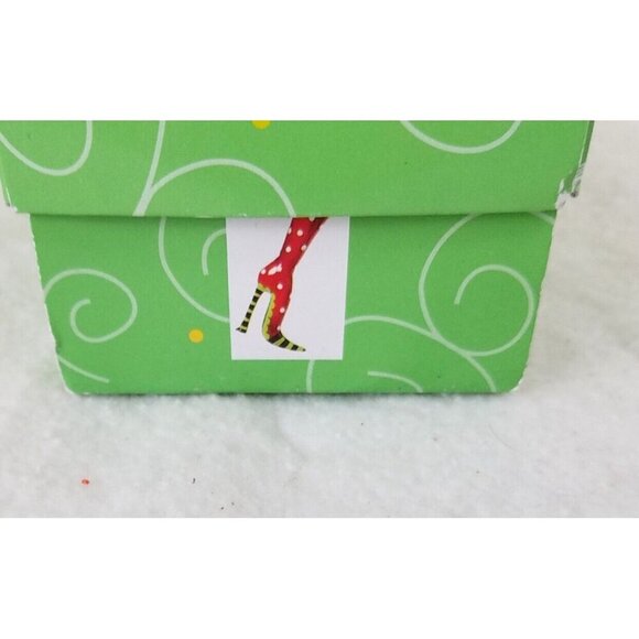 Lollipop sticks Christmas tree ornament department 56 red shoe polka dots - Picture 5 of 7